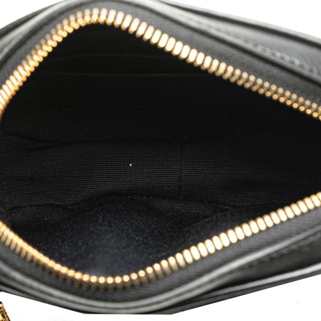 セリーヌ Cチャーム スモール 斜め掛け ショルダーバッグ カメラバッグ ブラック レザー レディース CELINE 【中古】_6