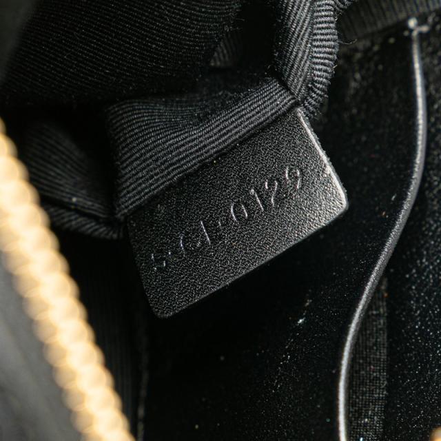セリーヌ Cチャーム スモール 斜め掛け ショルダーバッグ カメラバッグ ブラック レザー レディース CELINE 【中古】_8