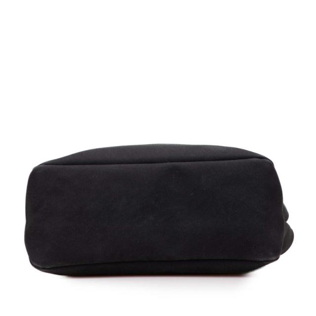 プラダ ロゴ トートバッグ ショルダーバッグ ブラック キャンバス レザー レディース PRADA 【中古】_2