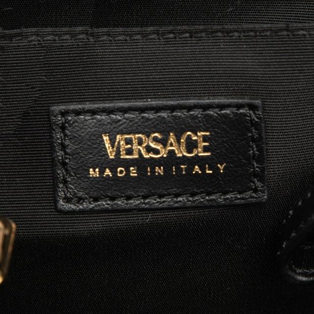 ヴェルサーチェ メデューサ キルティング トートバッグ ブラック レザー レディース VERSACE 【中古】_4