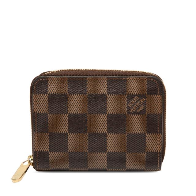 ルイ ヴィトン ダミエ ジッピー コインパース コインケース 小銭入れ　 N63070 ブラウン PVC レディース LOUIS VUITTON 【中古】