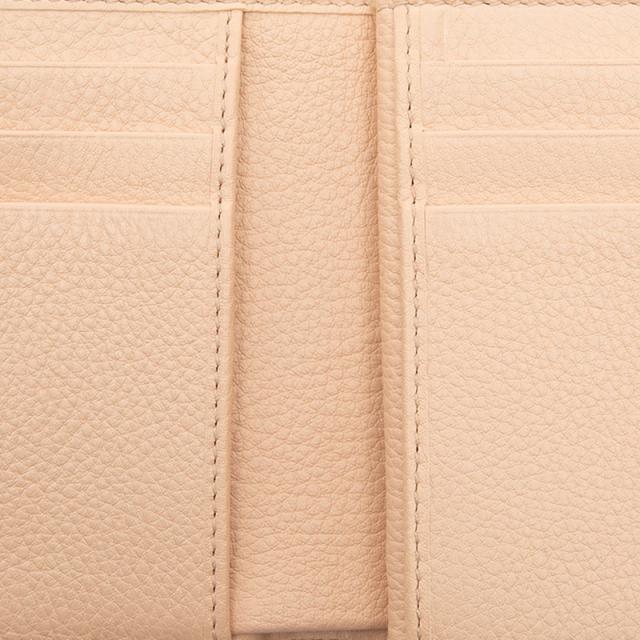 グッチ GGエンブレム 二つ折り財布 ミディアムウォレット 815874 ピンクベージュ グレインレザー レディース GUCCI 【中古】_4