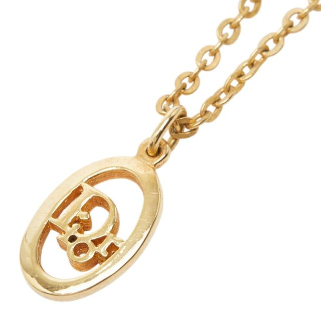 ディオール ロゴ ネックレス ゴールド メッキ レディース Dior 【中古】 9,271円