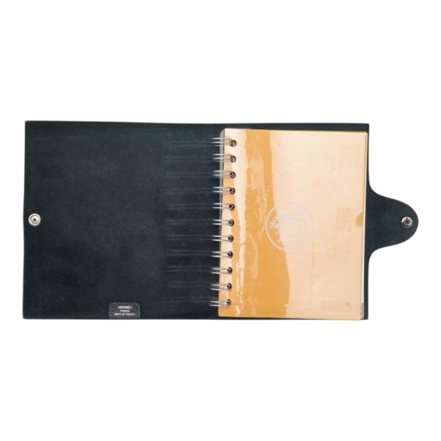 エルメス ユリスPM 手帳カバー ノートカバー ブラック トリヨンクレマンス レディース HERMES 【中古】_3