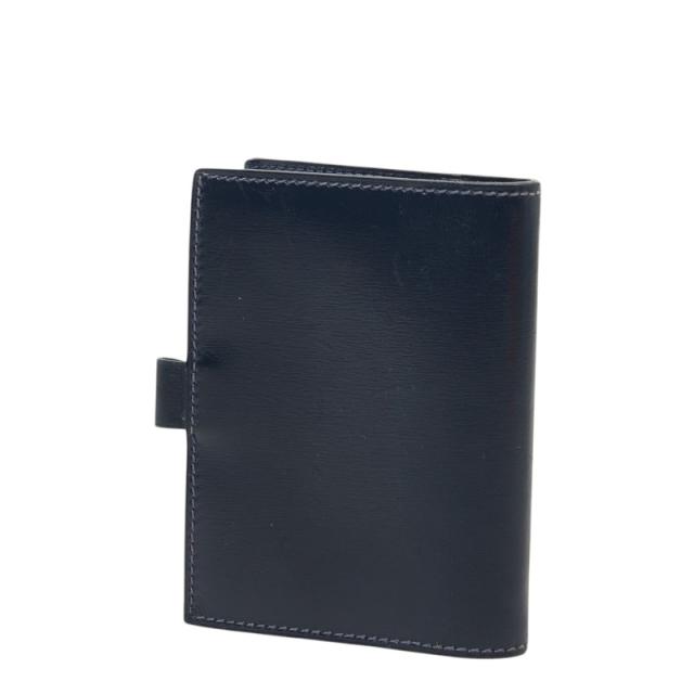 エルメス アジャンダPM 手帳カバー システム手帳 ネイビー ボックスカーフ レディース HERMES 【中古】_1