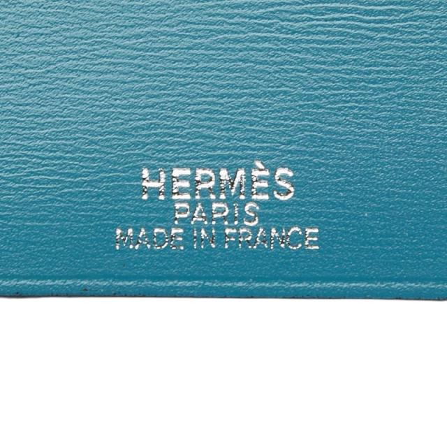 エルメス アジェンダ ヴィジョン 手帳カバー システム手帳 ブルー ライトブルー ボックスカーフ レディース HERMES 【中古】_7