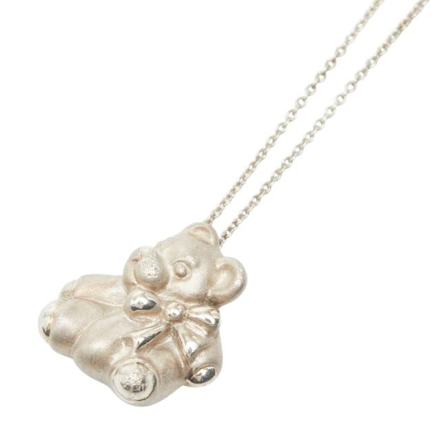 ティファニー クマ テディベア ペンダント ネックレス シルバー SV925 レディース TIFFANY&amp;Co. 【中古】