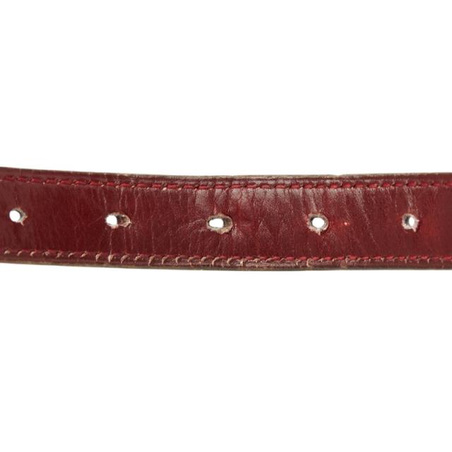 エルメス ベルト リバーシブル サイズ：70 ネイビー レッド レザー レディース HERMES 【中古】_3