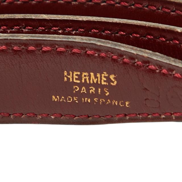 エルメス ベルト リバーシブル サイズ：70 ネイビー レッド レザー レディース HERMES 【中古】_4