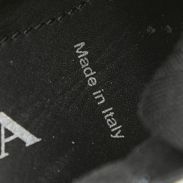 プラダ ペガサス プラットフォーム ハイカットスニーカー 36 ブラック ホワイト シルバー ラバー ナイロン レディース PRADA 【中古】_7