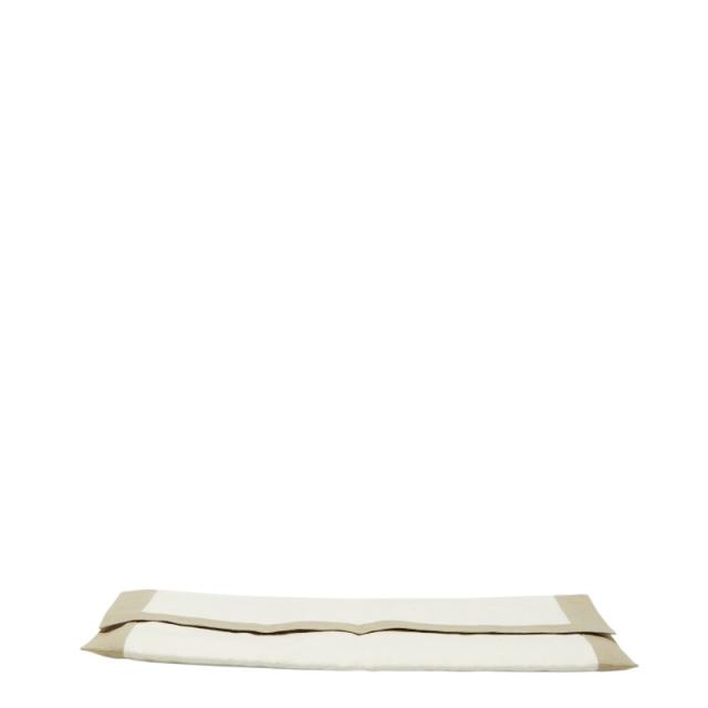 エルメス タピドセル クラッチペダル御徒面子 象牙色 ベージュ系 帆布 レディース HERMES 【中古】
