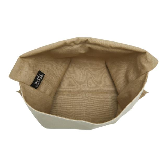 エルメス タピドセル クラッチペダル御徒面子 象牙色 ベージュ系 帆布 レディース HERMES 【中古】