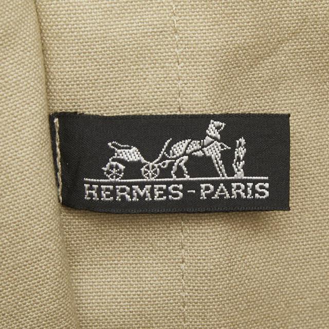 エルメス タピドセル クラッチペダル御徒面子 象牙色 ベージュ系 帆布 レディース HERMES 【中古】