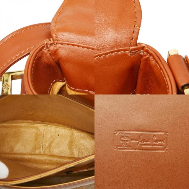 エム シー エム ヴィセトス 斜め掛け ショルダーバッグ ブラウン レザー レディース MCM 【中古】_9