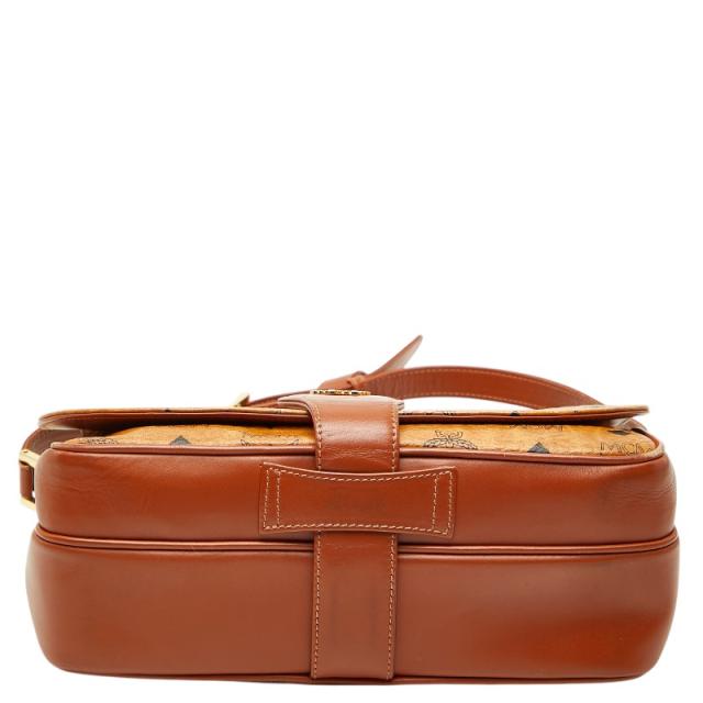 エム シー エム ヴィセトス 斜め掛け ショルダーバッグ ブラウン レザー レディース MCM 【中古】_2