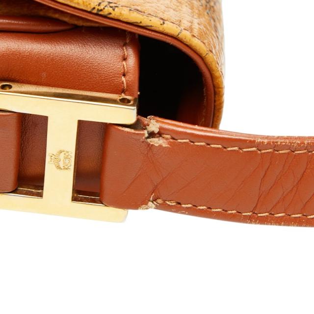 エム シー エム ヴィセトス 斜め掛け ショルダーバッグ ブラウン レザー レディース MCM 【中古】_7