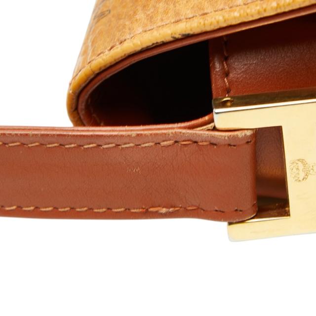 エム シー エム ヴィセトス 斜め掛け ショルダーバッグ ブラウン レザー レディース MCM 【中古】_8