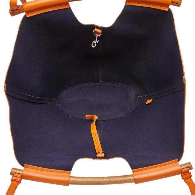 ジェイアンドエムデヴィッドソン マーケットトート M ハンドバッグ トート ショルダー 2WAY オレンジ レザー J&M Davidson 【中古】_5