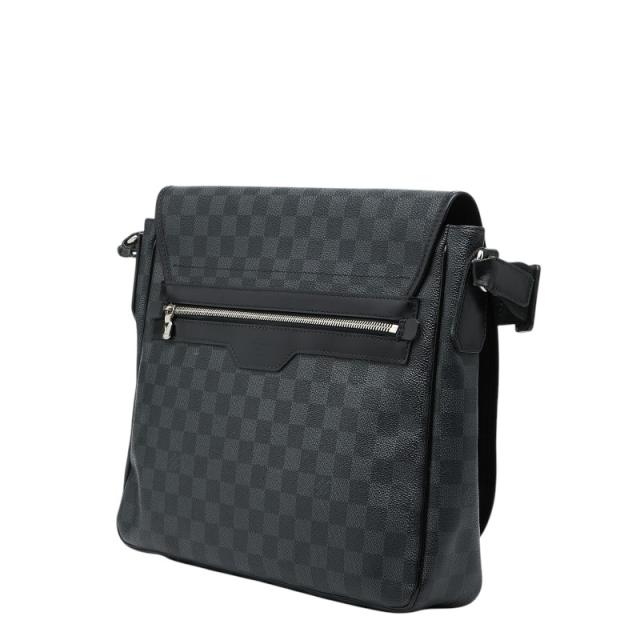 ルイ ヴィトン ダミエグラフィット ダニエルMM 斜め掛け ショルダーバッグ N58029 ブラック PVC レザー LOUIS VUITTON 【中古】_1