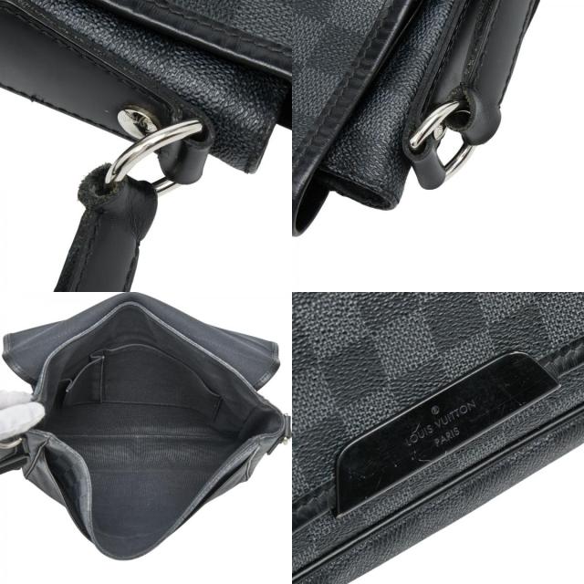ルイ ヴィトン ダミエグラフィット ダニエルMM 斜め掛け ショルダーバッグ N58029 ブラック PVC レザー LOUIS VUITTON 【中古】_8