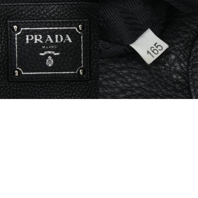 プラダ VITELLO PHENIX ヴィッテロ ダイノ ハンドバッグ トートバッグ BN2419 ブラック レザー レディース PRADA 【中古】_9