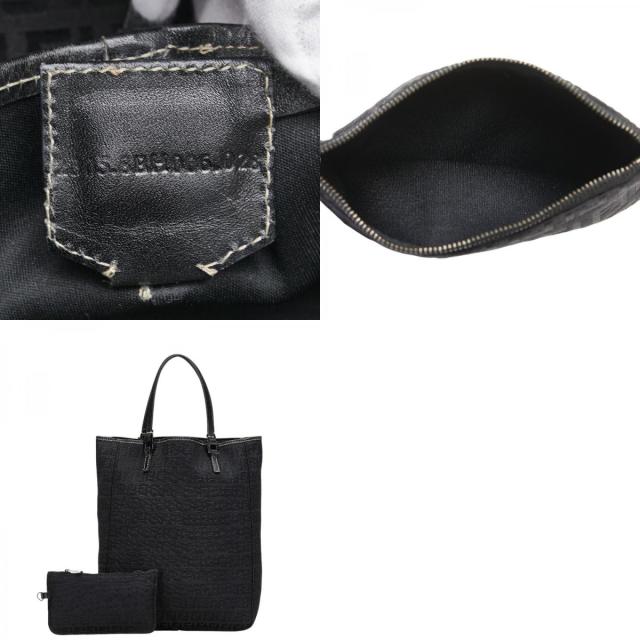 フェンディ ズッキーノ ハンドバッグ 8BH006 ブラック キャンバス レザー レディース FENDI 【中古】_9