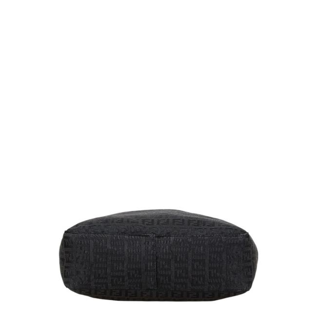 フェンディ ズッキーノ ハンドバッグ 8BH006 ブラック キャンバス レザー レディース FENDI 【中古】_2