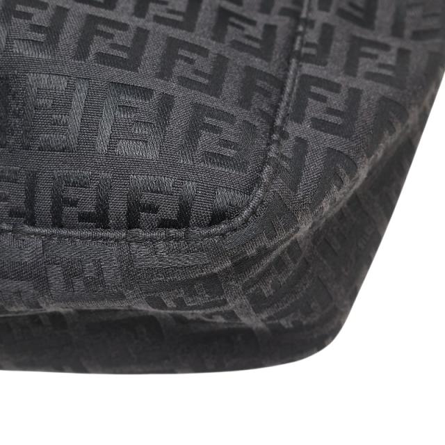 フェンディ ズッキーノ ハンドバッグ 8BH006 ブラック キャンバス レザー レディース FENDI 【中古】_3