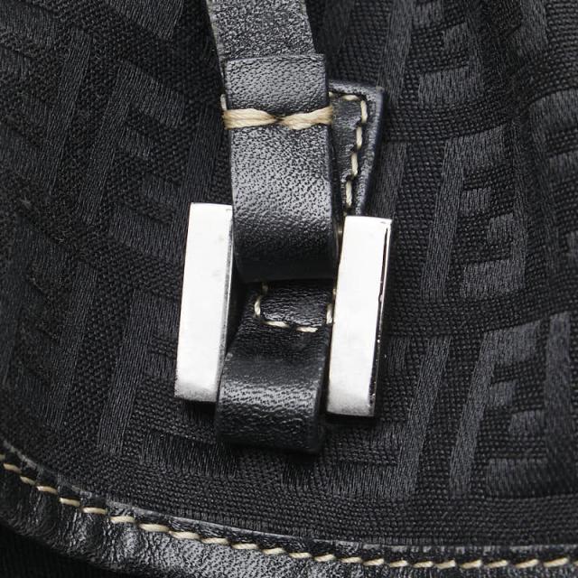 フェンディ ズッキーノ ハンドバッグ 8BH006 ブラック キャンバス レザー レディース FENDI 【中古】_7