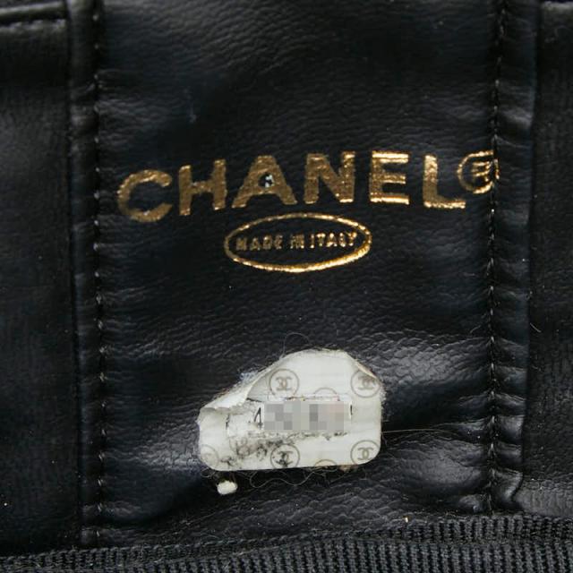 シャネル ココマーク ハンドバッグ ブラック キャビアスキン レディース CHANEL 【中古】