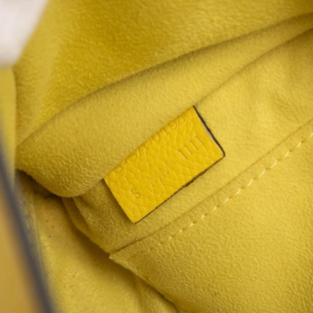 セリーヌ ラゲージ ナノショッパー ハンドバッグ ショルダーバッグ 2WAY イエロー レザー レディース CELINE 【中古】_5