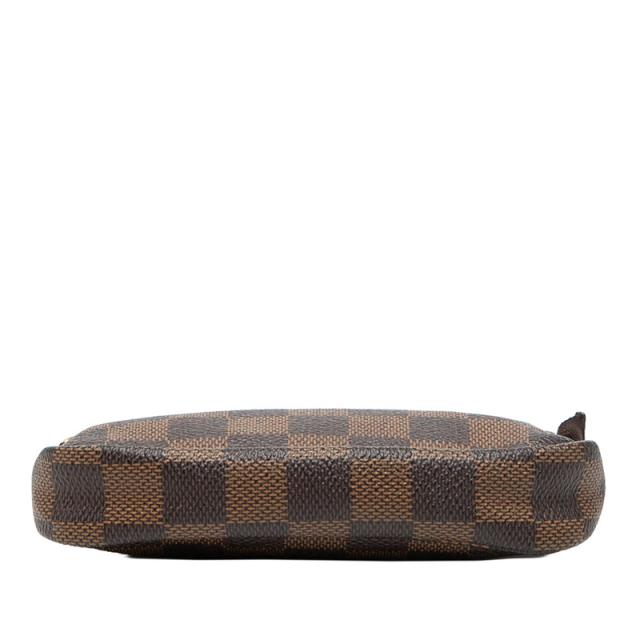 ルイ ヴィトン ダミエ ミニ ポシェット アクセソワール アクセサリーポーチ ハンドバッグ N58009 ブラウン PVC LOUIS VUITTON 【中古】