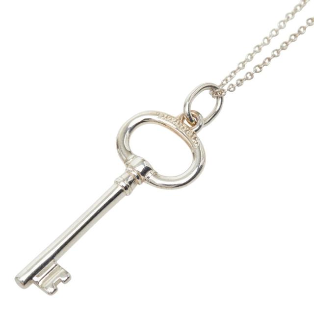 ティファニー オーバル キー チェーン ペンダント ネックレス SV925 シルバー レディース TIFFANY&amp;Co. 【中古】
