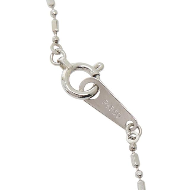 Pt900 プラチナ Pt850 プラチナ ブラックオパール0.65ct ダイヤ0.18ct しずく型モチーフ ペンダント ネックレス レディース 中古_3