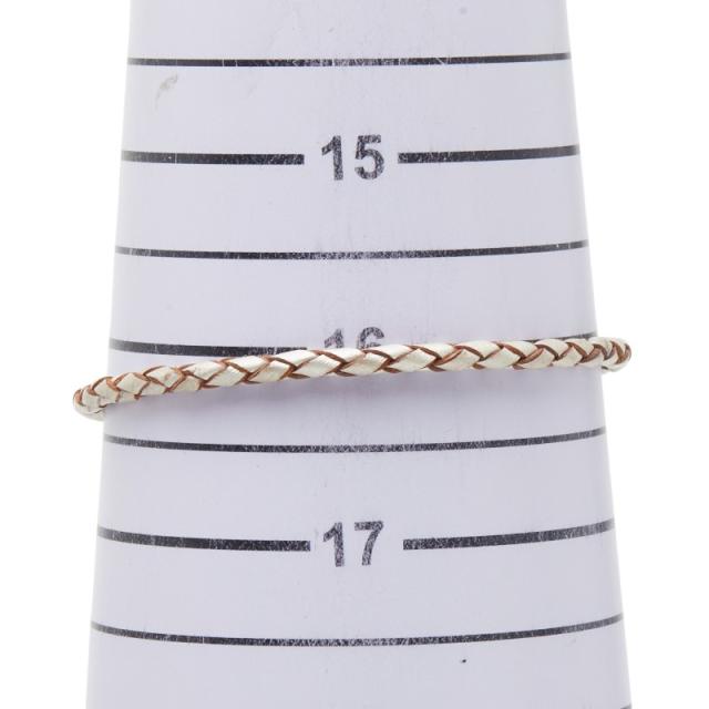 パンドラ ブレスレット シルバー ホワイト ピンク レザー スターリングシルバー レディース PANDORA 【中古】_6