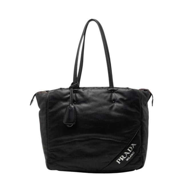 プラダ トートバッグ ショルダーバッグ ブラック レザー レディース PRADA 【中古】