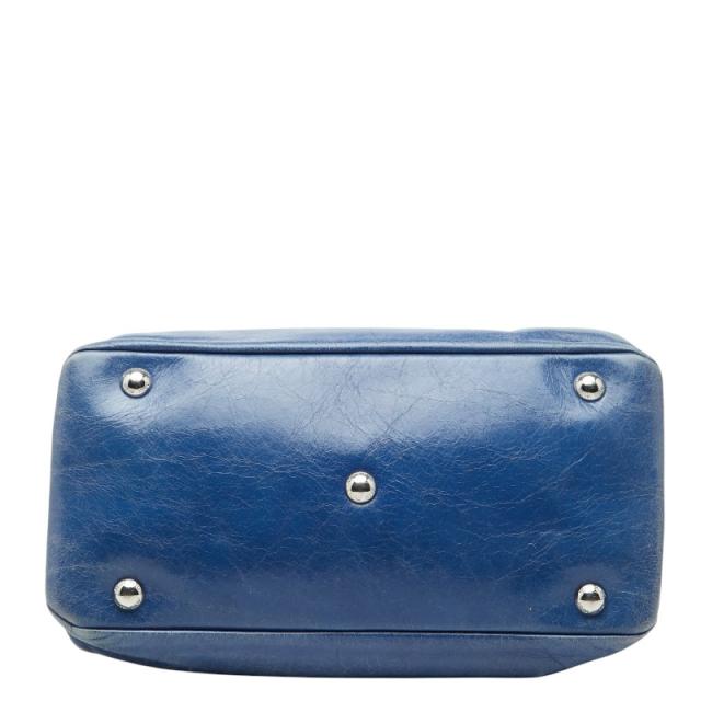 ミュウミュウ ハンドバッグ ショルダーバッグ 2WAY RN1069 ブルー レザー レディース MIUMIU 【中古】_2
