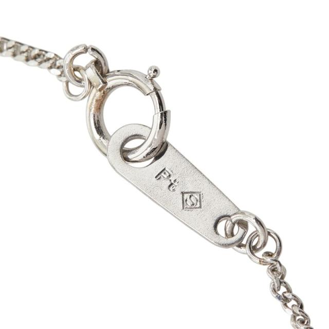 Pt900 プラチナ Pt850 プラチナ ルビー0.46ct ダイヤ0.13ct フラワーモチーフ ペンダント ネックレス レディース 中古_5