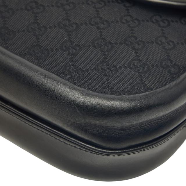グッチ GGキャンバス ハンドバッグ 109109 ブラック キャンバス レザー レディース GUCCI 【中古】_3