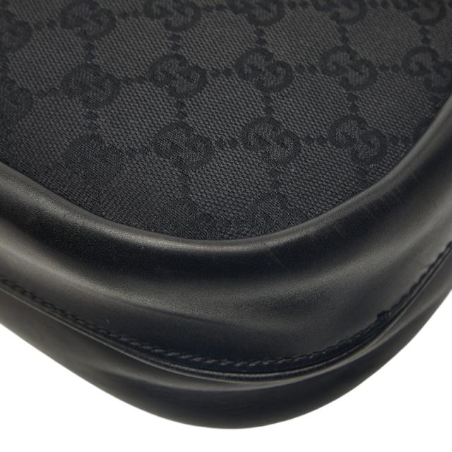 グッチ GGキャンバス ハンドバッグ 109109 ブラック キャンバス レザー レディース GUCCI 【中古】_5