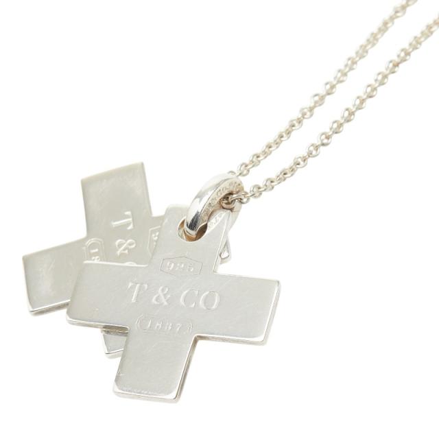 ティファニー ダブルクロス ペンダント ネックレス SV925 シルバー レディース TIFFANY&amp;Co. 【中古】