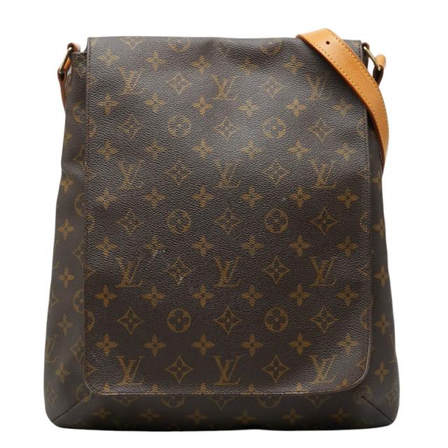 ルイ ヴィトン モノグラム ミュゼット 斜め掛け ショルダーバッグ M51256 ブラウン PVC レザー レディース LOUIS VUITTON 【中古】