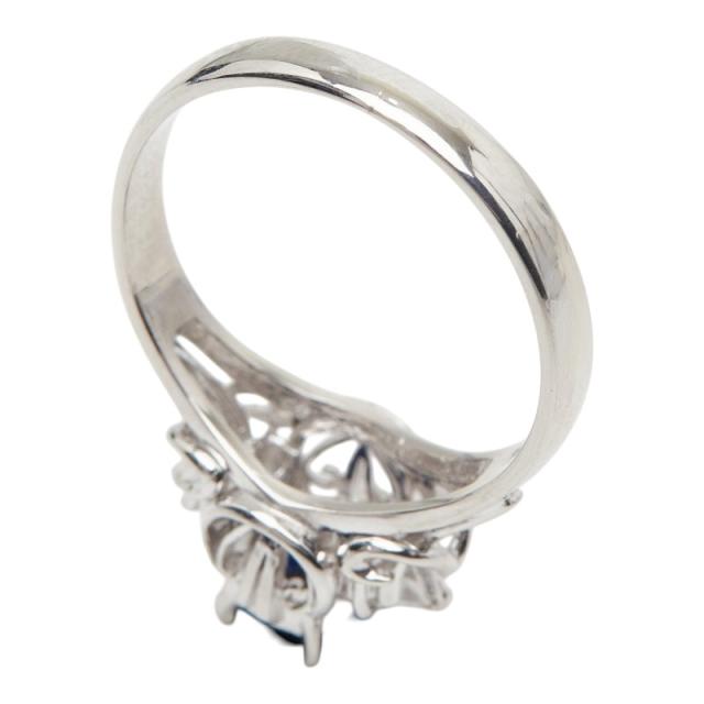 Pt900 プラチナ サファイア0.57ct ダイヤ0.05ct リング 指輪 レディース 9.5号 中古_4