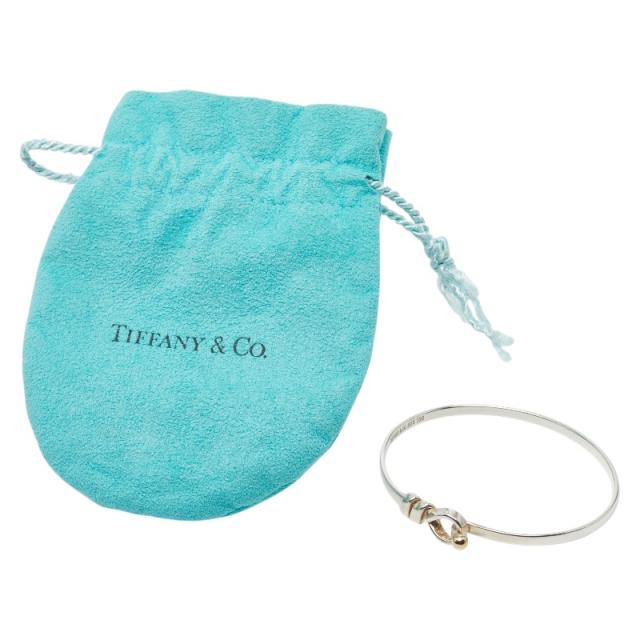 ティファニー フック&アイ バングル ブレスレット SV925 シルバー K18YG イエローゴールド レディース TIFFANY&Co. 【中古】_4