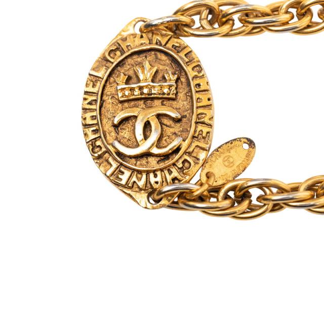 シャネル ココマーク ロング首飾り ゴールド メッキ レディース CHANEL 【中古】