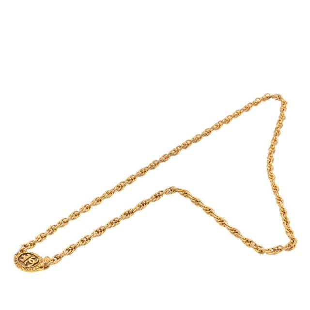シャネル ココマーク ロング首飾り ゴールド メッキ レディース CHANEL 【中古】