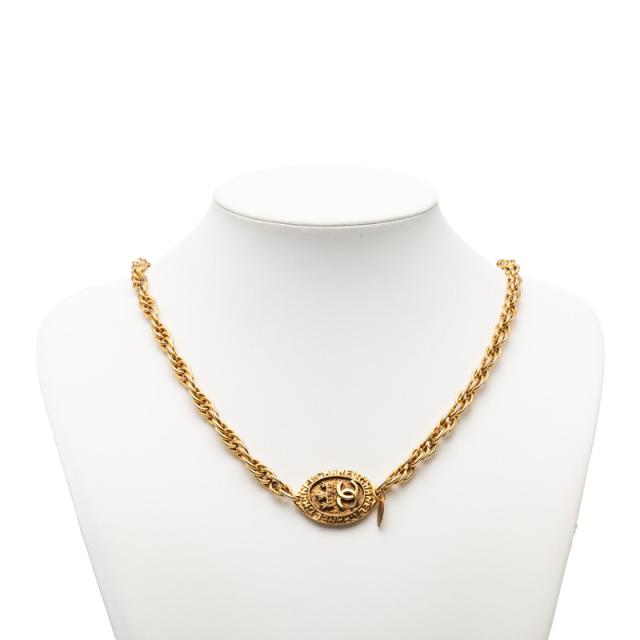 シャネル ココマーク ロング首飾り ゴールド メッキ レディース CHANEL 【中古】