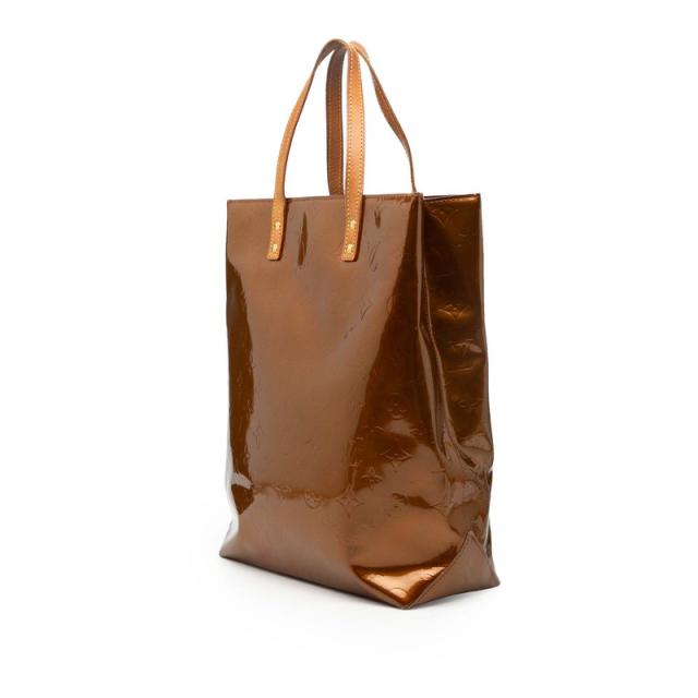 ルイ ヴィトン モノグラム ヴェルニ リードMM ハンドバッグ トートバッグ M91143 ブラウン パテントレザー LOUIS VUITTON 【中古】_1