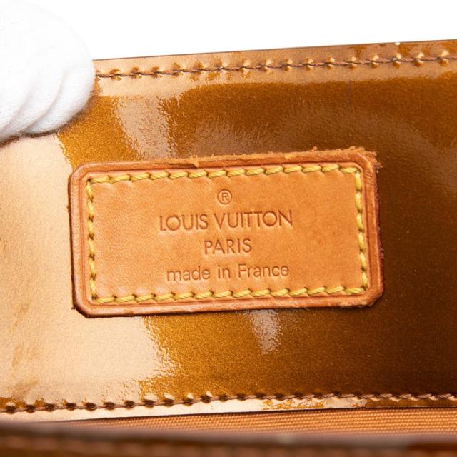 ルイ ヴィトン モノグラム ヴェルニ リードMM ハンドバッグ トートバッグ M91143 ブラウン パテントレザー LOUIS VUITTON 【中古】_4