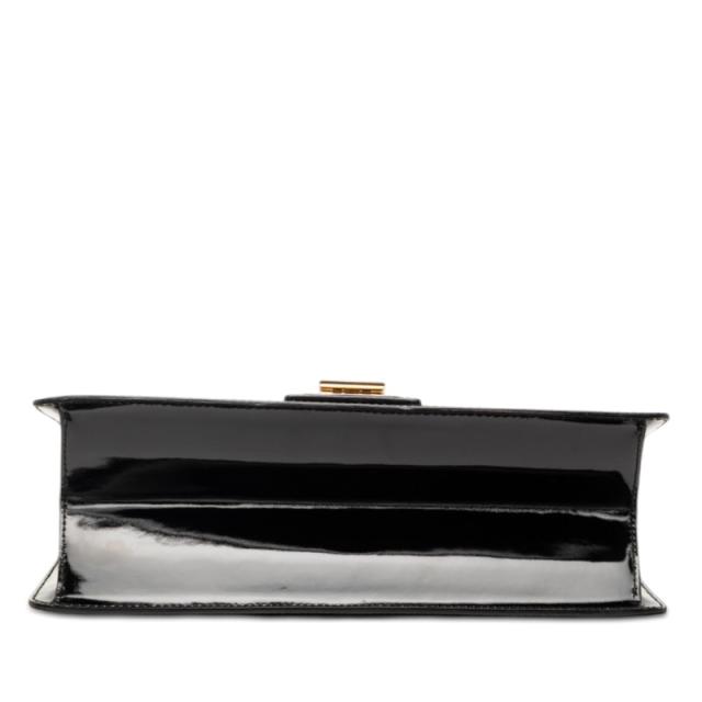 サルヴァトーレフェラガモ ロゴ ハンドバッグ ブラック パテントレザー レディース Salvatore Ferragamo 【中古】_2